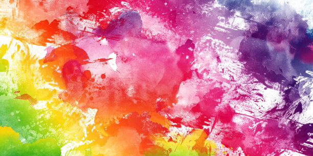 抽象彩色水彩背景平面设计图片下载