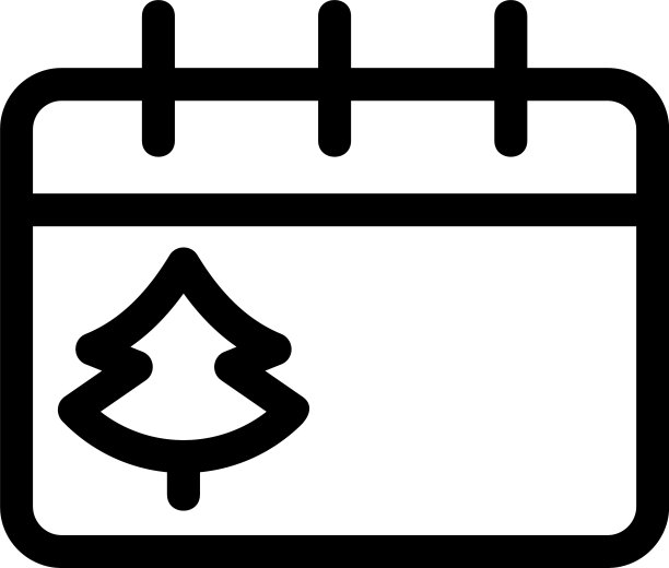 圣诞节图标或标志孤立的标志符号图片下载