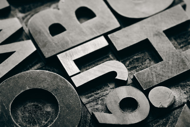 老式木制凸版印刷类型背景图片下载