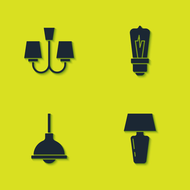 设吊灯、台灯和吊灯图片下载