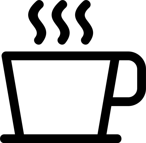 咖啡图标或标志孤立标志符号图片下载