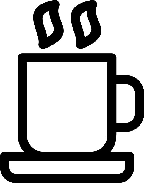 咖啡图标或标志孤立标志符号图片下载