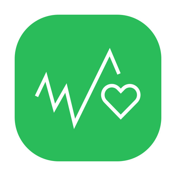 健康和幸福的黑色图标。企业社会责任。图片下载