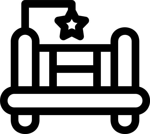 摇篮图标或标志孤立标志符号图片下载