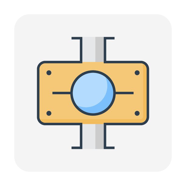 旋转叶片泵矢量图标设计。水，油，食物和饮料。图片下载