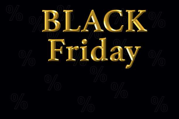 黑色星期五是金色的图片下载