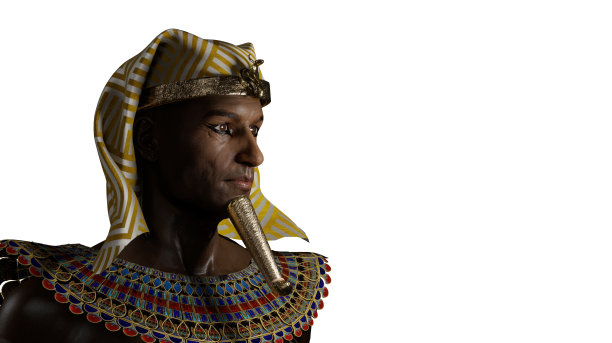 古埃及法老渲染3d插图图片下载