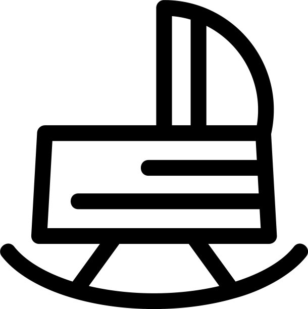 摇篮图标或标志孤立标志符号图片下载