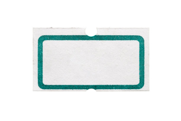 白色纸价格标签贴纸孤立在白色背景上图片下载