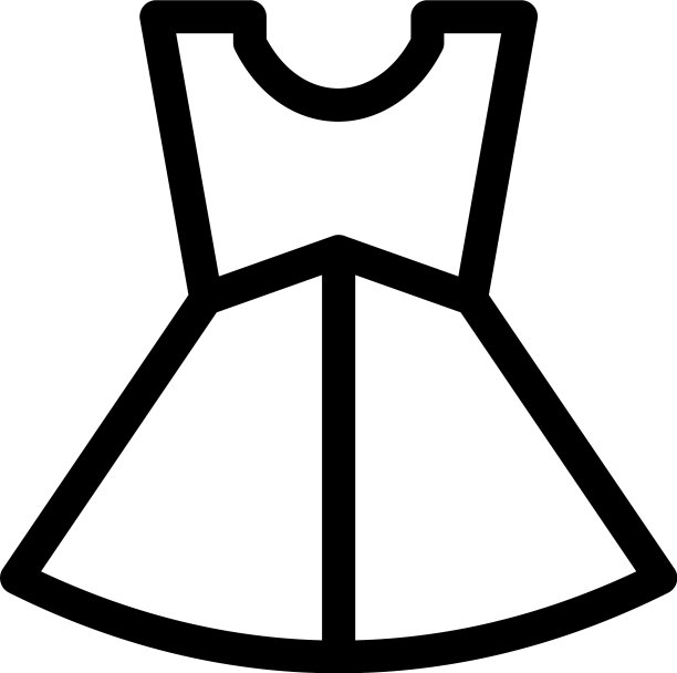 服装图标或标志孤立的标志符号图片下载