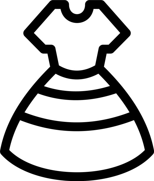 服装图标或标志孤立的标志符号图片下载