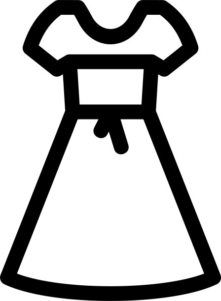 服装图标或标志孤立的标志符号图片下载