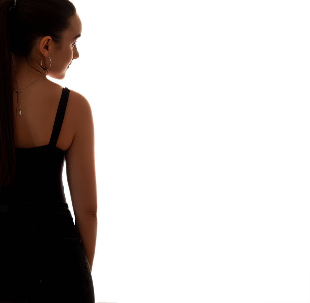 剪影轮廓肖像女性典雅图片下载