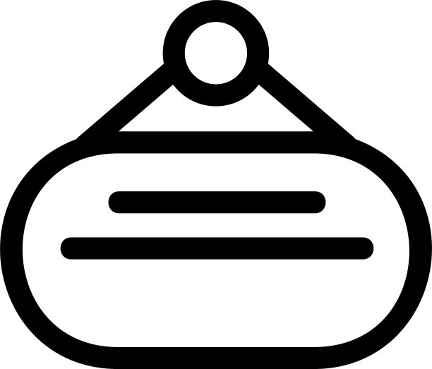 挂板上的图标或标志孤立标志符号图片下载