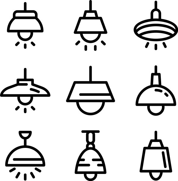 悬挂灯标或标志孤立标志符号图片下载