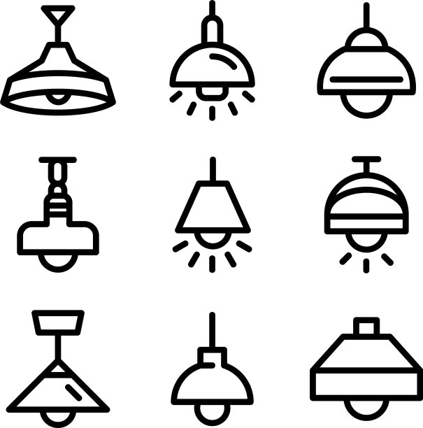 悬挂灯标或标志孤立标志符号图片下载