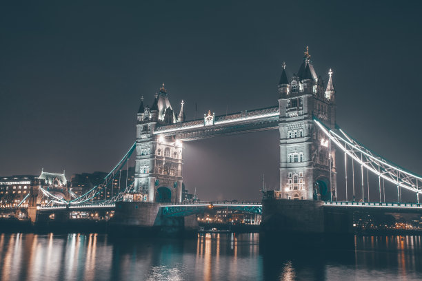 英国伦敦著名的塔桥图片下载