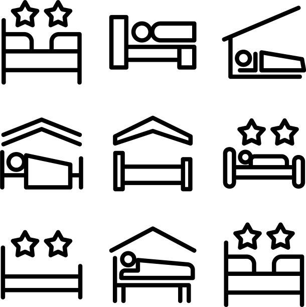 酒店标志或标志孤立标志符号图片下载