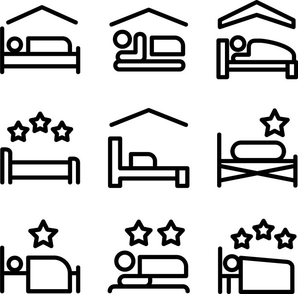 酒店标志或标志孤立标志符号图片下载