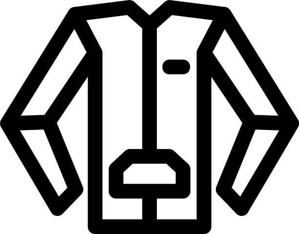 夹克图标或标志孤立标志符号图片下载