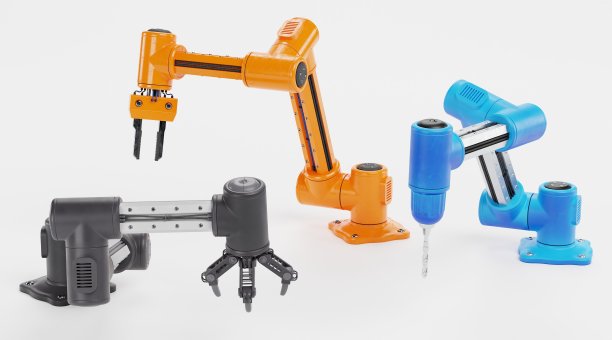 机器人手臂的逼真3D渲染图片下载