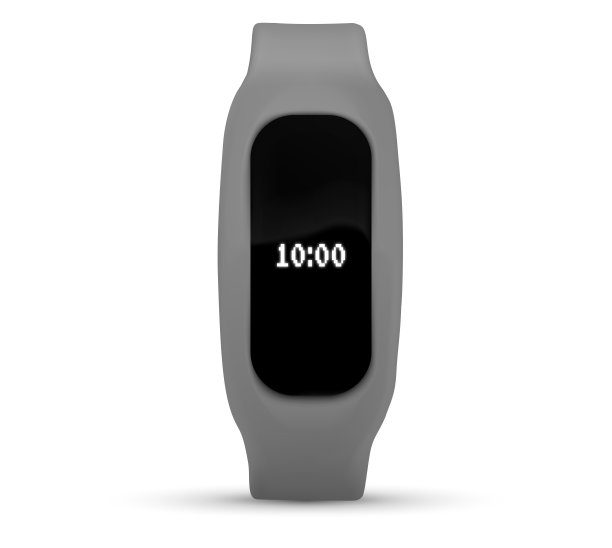 智能手环系列。一套实用的亮概念健身手镯的使用。带有跑步活动跟踪的手镯。图片下载