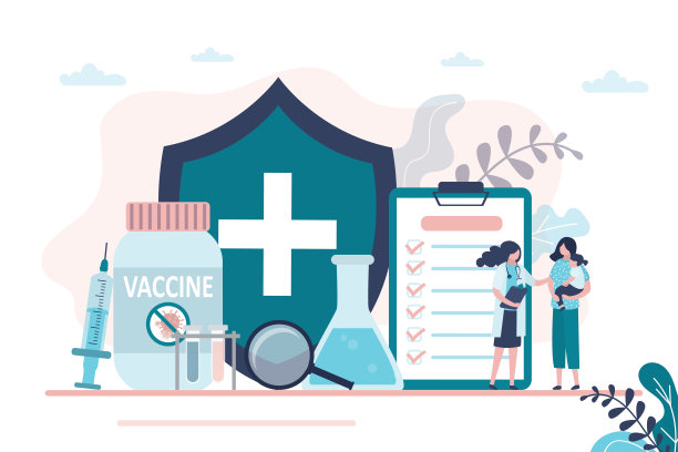 妈妈和女儿去医生那里接种冠状病毒疫苗。预防和保护人们免于疾病图片下载