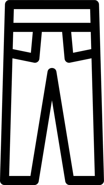 裤子图标或标志孤立标志符号图片下载