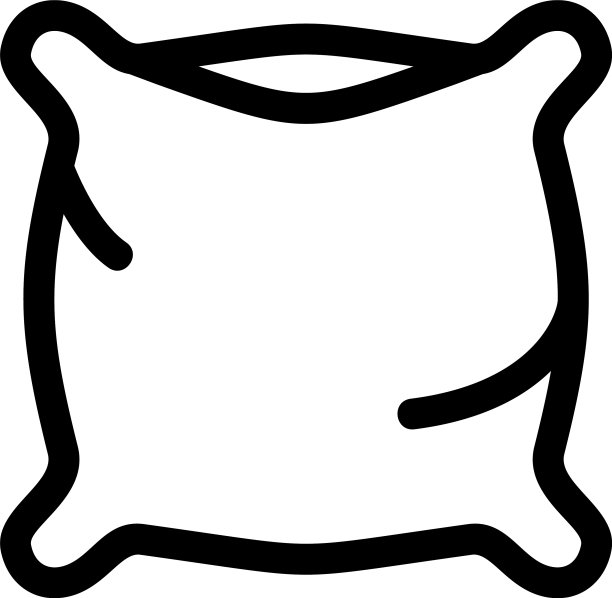 枕头图标或标志孤立符号符号图片下载