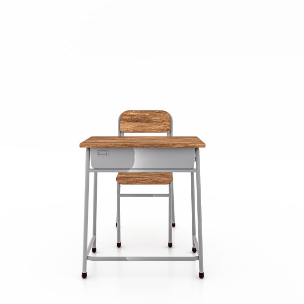 学校的长凳被孤立在白色的背景上图片下载