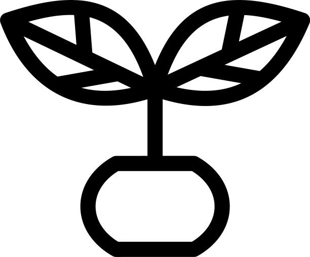 植物标志或标志孤立标志符号图片下载
