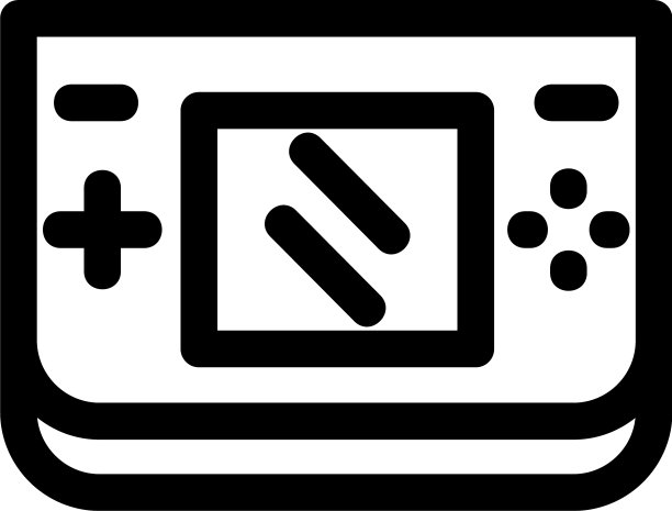 便携式游戏图标或标志孤立标志符号图片下载