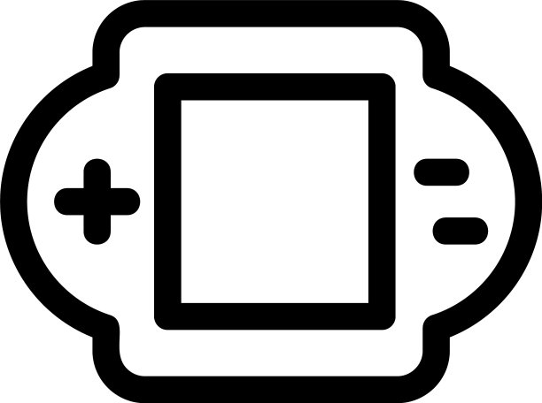 便携式游戏图标或标志孤立标志符号图片下载