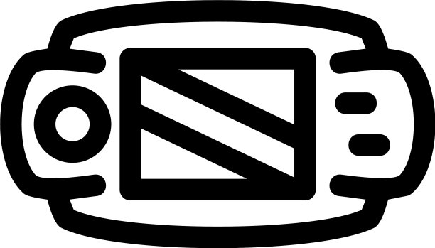 便携式游戏图标或标志孤立标志符号图片下载