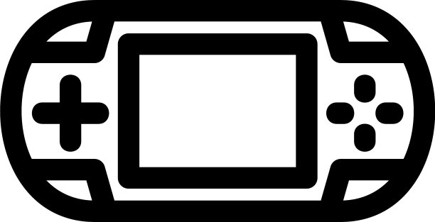 便携式游戏图标或标志孤立标志符号图片下载