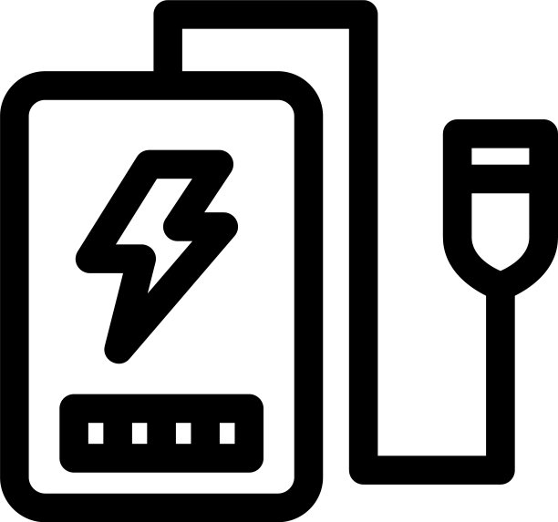 电源组图标或标志孤立标志符号图片下载