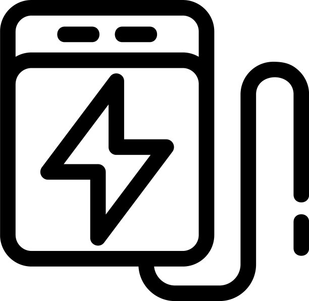 电源组图标或标志孤立标志符号图片下载