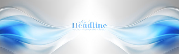蓝灰色光滑波浪抽象背景图片下载