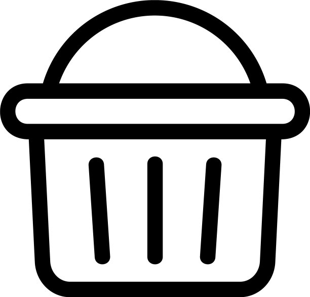 购物篮图标或标志孤立标志符号图片下载