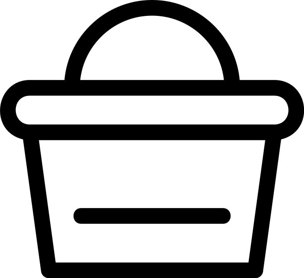 购物篮图标或标志孤立标志符号图片下载