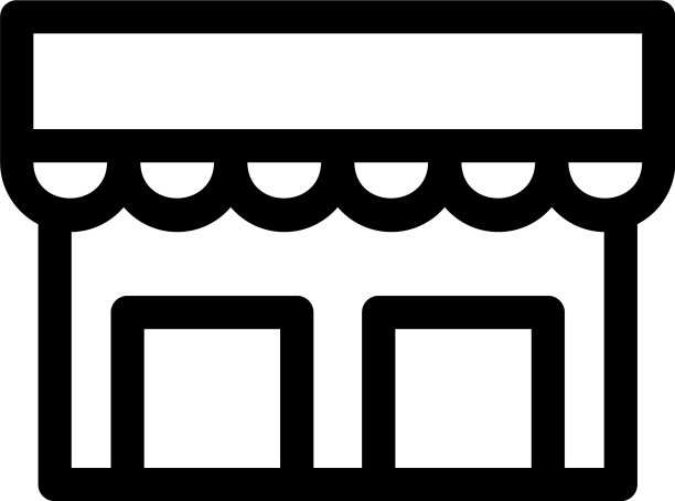 商店图标或标志孤立标志符号图片下载