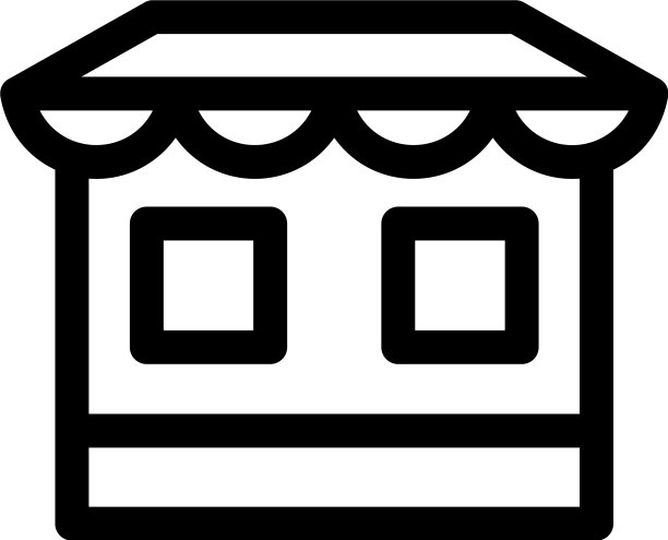 商店图标或标志孤立标志符号图片下载