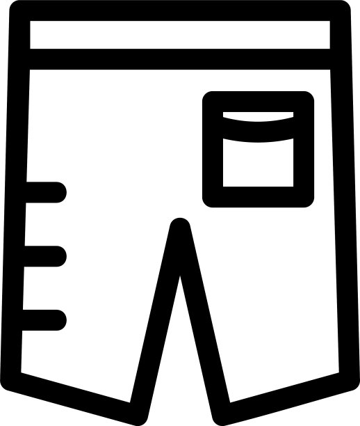 短裤图标或标志孤立标志符号图片下载