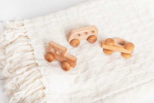 环保儿童木制玩具。可持续的，发展的，感官玩具的婴儿和学步儿童图片下载