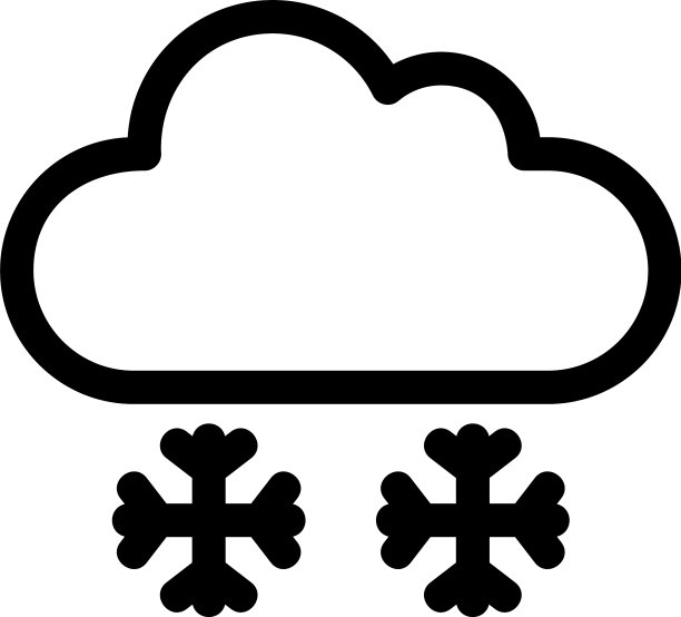 雪标或标志孤立标志符号图片下载