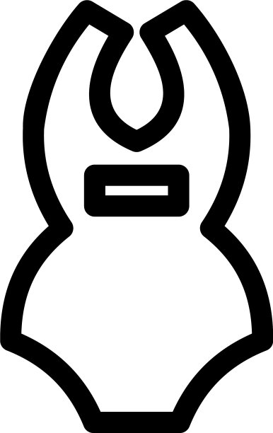 泳衣图标或标志孤立标志符号图片下载