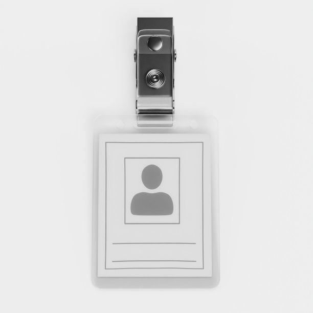 真实的姓名徽章的3D渲染图片下载