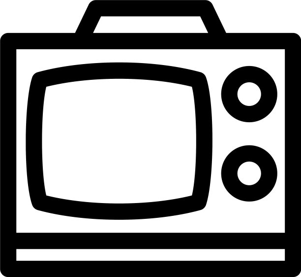 电视图标或标志孤立标志符号图片下载