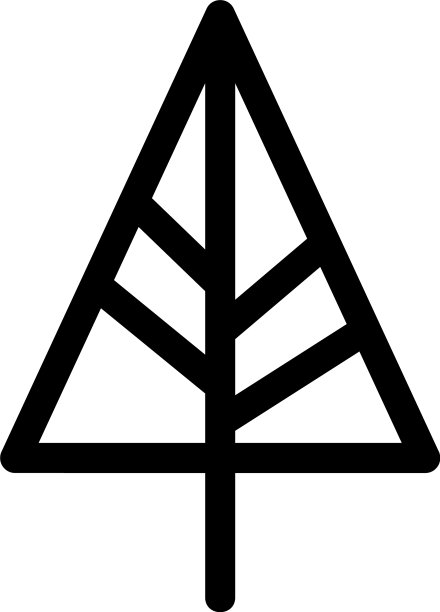 树图标或标志孤立标志符号图片下载