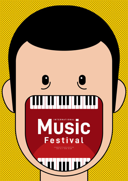 音乐海报设计模板背景装饰用钢琴图片下载